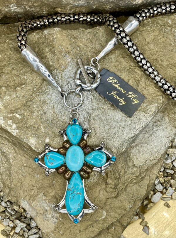 03002-Silver Cross Necklace; Suggested Retail: $22.50-28.00