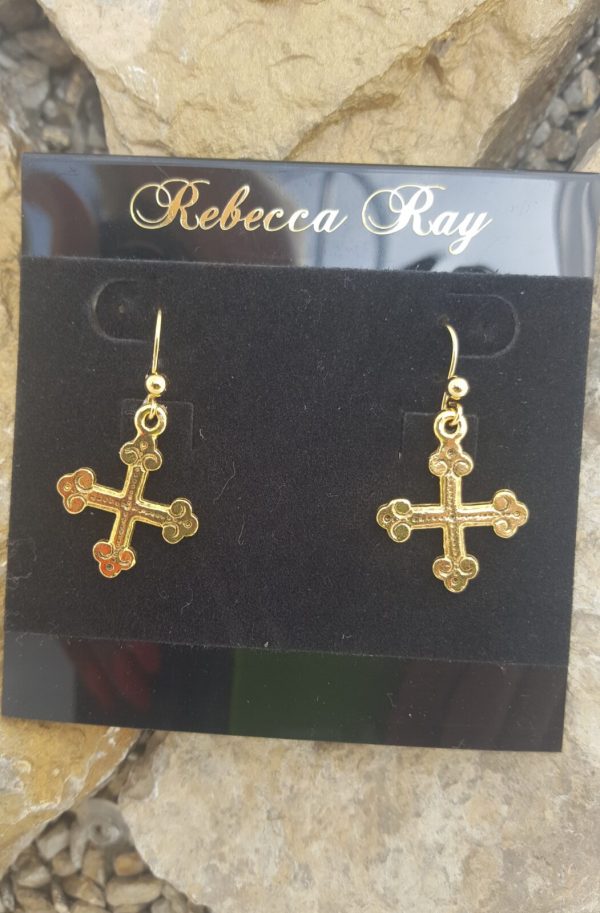 02819: Cross Earring: Suggested Retail $7.00-10.00 - Image 2