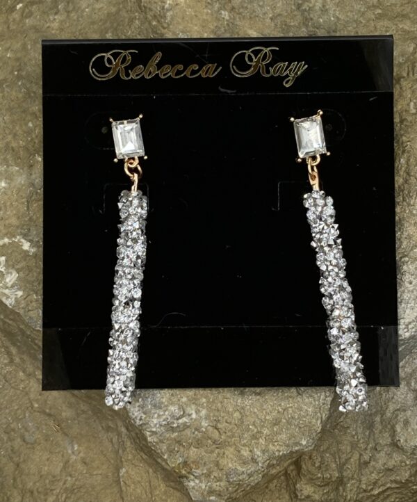 03151-Silver Crystal Earrings; Suggested Retail: $10.00 - 14.00