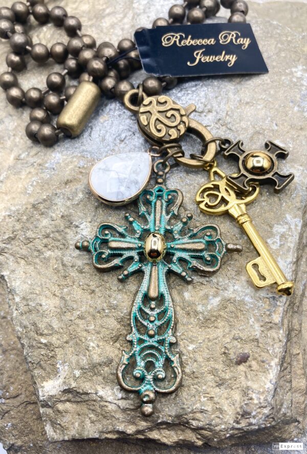 03149- Cross Charm Necklace; Suggested Retail: $18.00-22.00
