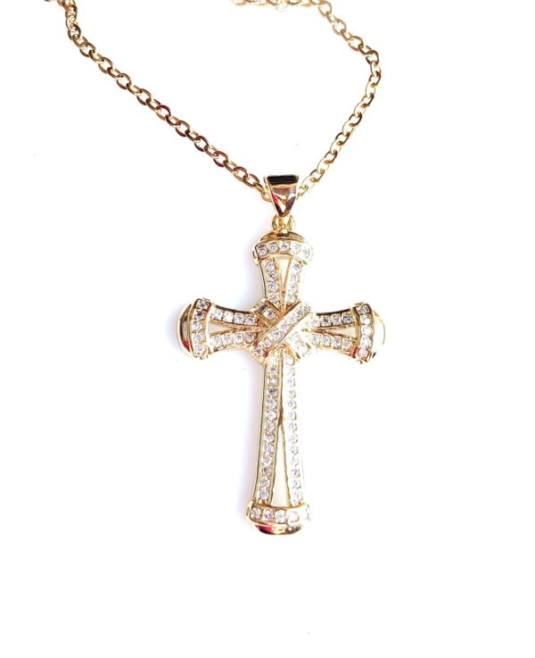 03169: Gold Cross Necklace - Suggested Retail $14.00-18.00