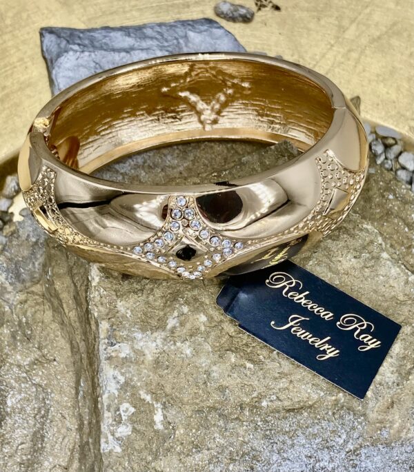 03227-Chunky Gold Bangle; Suggested Retail: $10.00-14.00