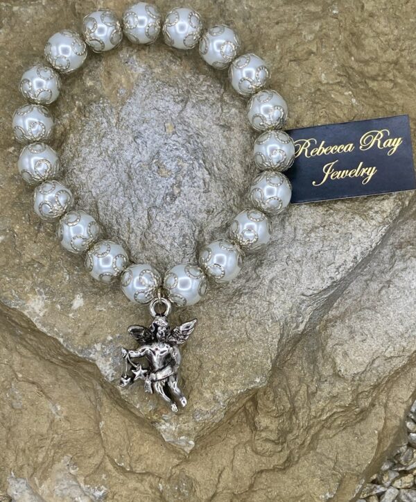 03418-Pearl Charm Bracelet; Suggested Retail: $10.00-14.00