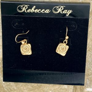 03572- Swirl Gold Earring ; Suggested Retail: $8.00-10.00
