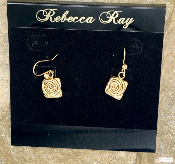 03572- Swirl Gold Earring ; Suggested Retail: $8.00-10.00