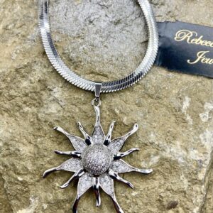 03573- Crystal Sun Necklace: Suggested Retail $18.00-22.00