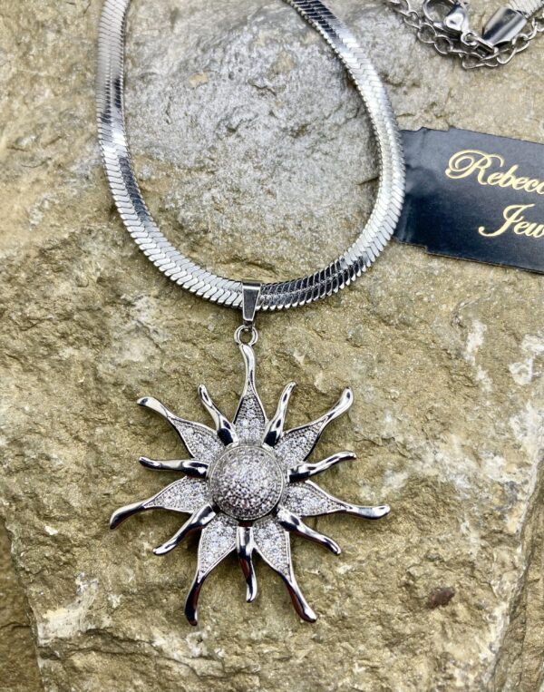 03573- Crystal Sun Necklace: Suggested Retail $18.00-22.00