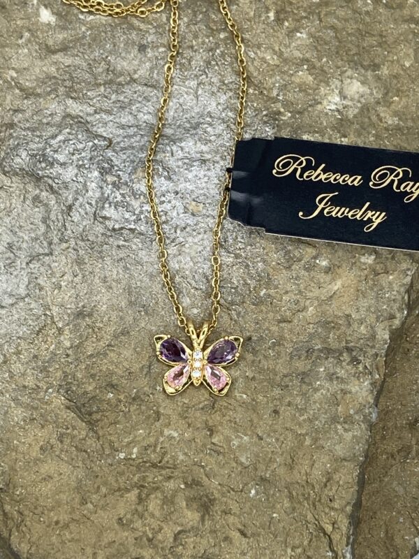 03547- Spring Butterfly Necklace; Suggested Retail: $8.00-10.00