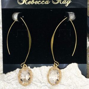 03556- Clear Crystal Pronged Earring; Suggested Retail: $14.00-18.00
