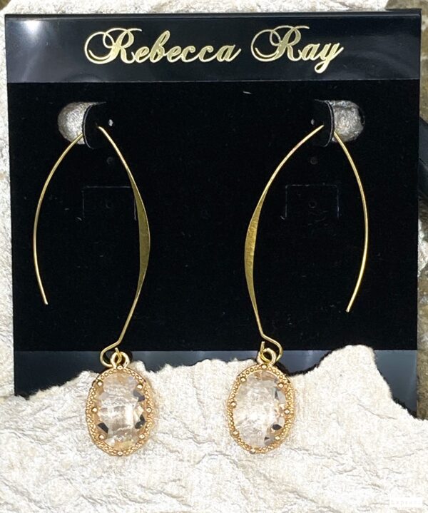 03556- Clear Crystal Pronged Earring; Suggested Retail: $14.00-18.00