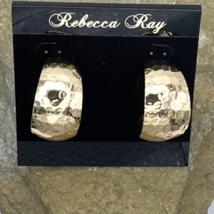 03536-Hammered Hoop Earring; Suggested Retail: $8.00-12.00