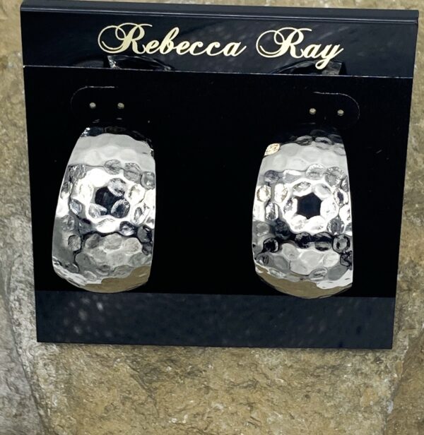 03537-Hammered Hoop Earring; Suggested Retail $8.00-10.00