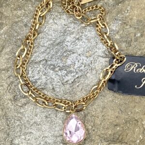 03530- Rose Crystal Teardrop Bracelet; Suggested Retail: $12.50-14.00