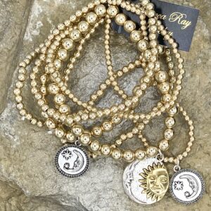 03534- Celestial Beaded Bracelet Set; Suggested Retail: $12.00-16.00