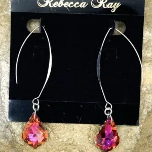 03561- Fuchsia Chandelier Drop Earring; Suggested Retail: $8.00-12.00