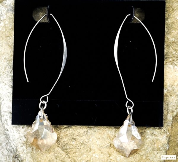 03562- Light Topaz Crystal Chandelier Drop Earring; Suggested Retail: $8.00-12.00