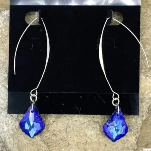 03563- Sapphire Crystal Chandelier Drop Earring; Suggested Retail: $8.00-12.00