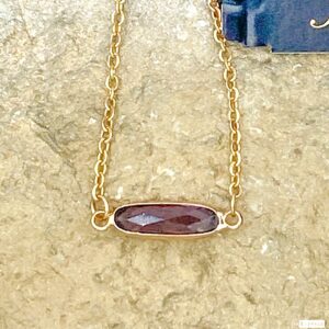 03544- Oval Crystal Necklace; Suggested Retail: $10.00-12.00