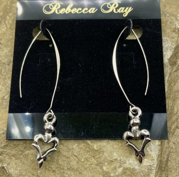 03570-Heart Drop Earring; Suggested Retail $12.00-14.00