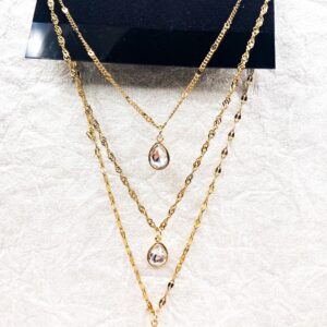 03505- Clear Triple Layered Teardrop Set; Suggested Retail: $22.50-26.00